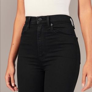Abercrombie black high waisted skinny jeans 31